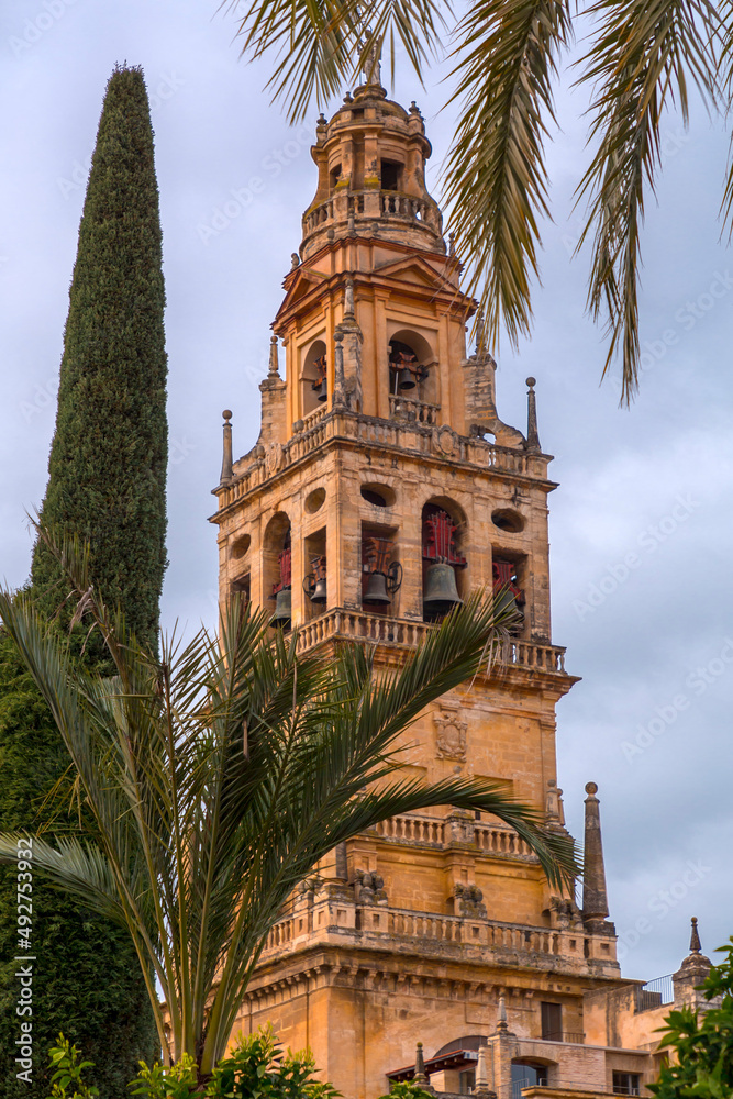 Exterior view and decorative detail from the magnificent Mosque of Cordoba