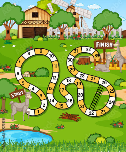 A farm boardgame template