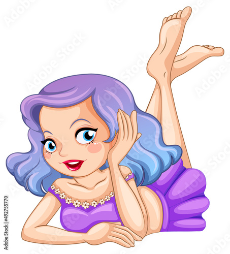 Beauty fairy on a white background