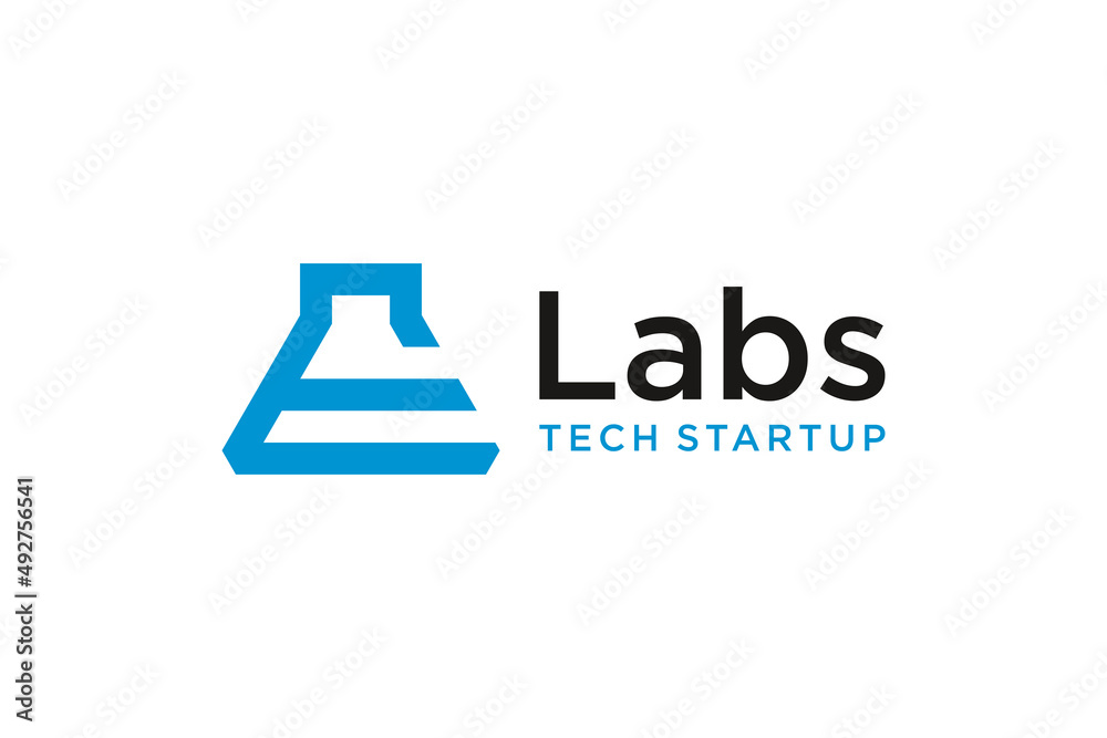 Letter E monogram logo design. for lab science technology logo designs Letter E monogram logo design. for lab science technology logo designs