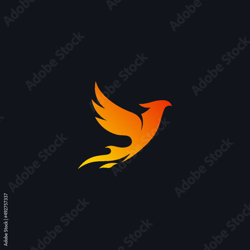Phoenix logo vector icon illustration