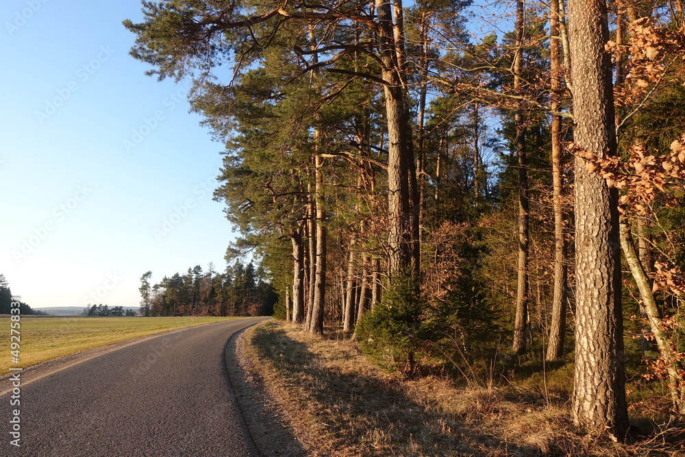 Fototapeta premium Schöne Landschaft in Donau-Ries, Bayern, Deutschland