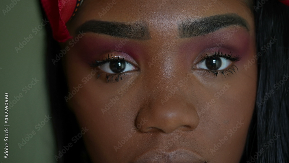 Portrait of a black girl a Brazilian south american young woman Portrait of a black girl a Brazilian south american young woman