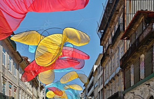 Ambience Rua Santa Catarina, shopping road in Porto - Portugal  photo