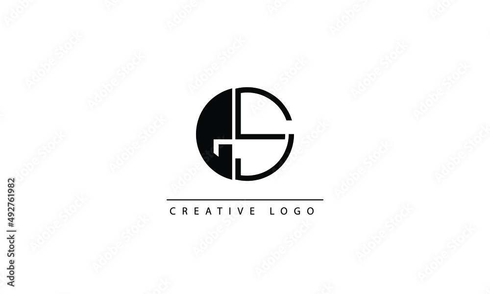 GS ES Abstract initial monogram letter alphabet logo design GS ES Abstract initial monogram letter alphabet logo design