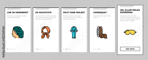 Sericulture Production Business Onboarding Mobile App Page Screen Vector. Hatchlings And Larvae Silkworm, Silk Neck Scarf Ribbon, Pillowcase And Bed Fabric Sheets . Thread Wheel Fiber Illustrations