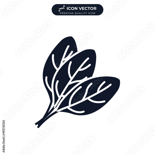 spinach icon symbol template for graphic and web design collection logo vector illustration