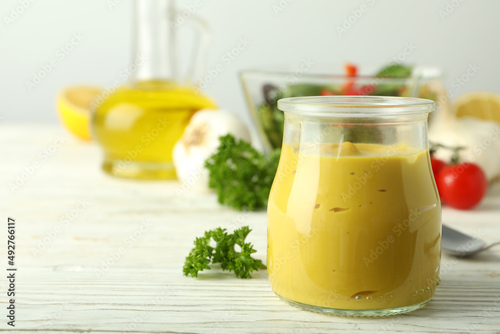 Concept of tasty food with sauce, space for text Concept of tasty food with sauce, space for text