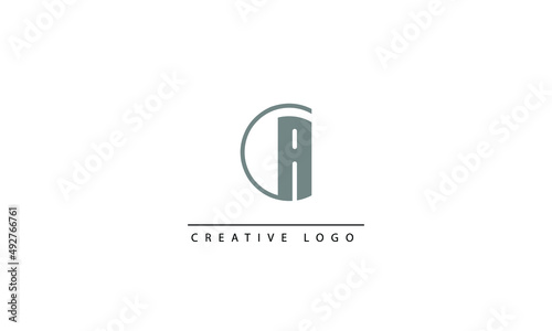  GA CA Abstract initial monogram letter alphabet logo design