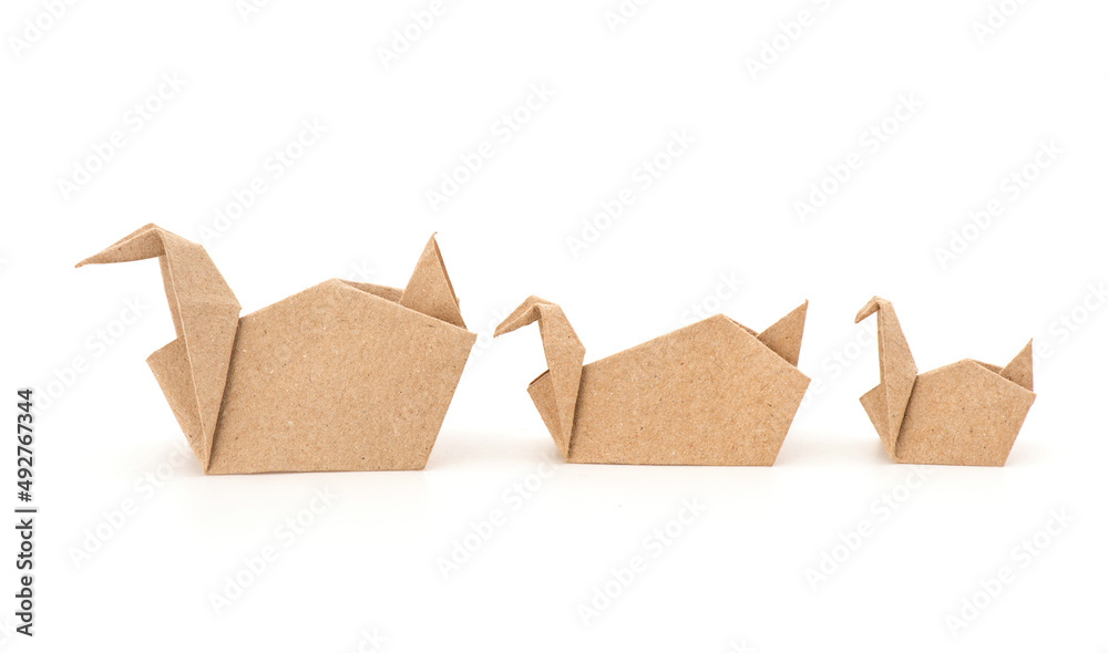 Origami duck Stock 3D asset