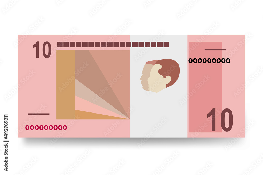 Angolan Kwanza Vector Illustration. Angola money set bundle banknotes ...
