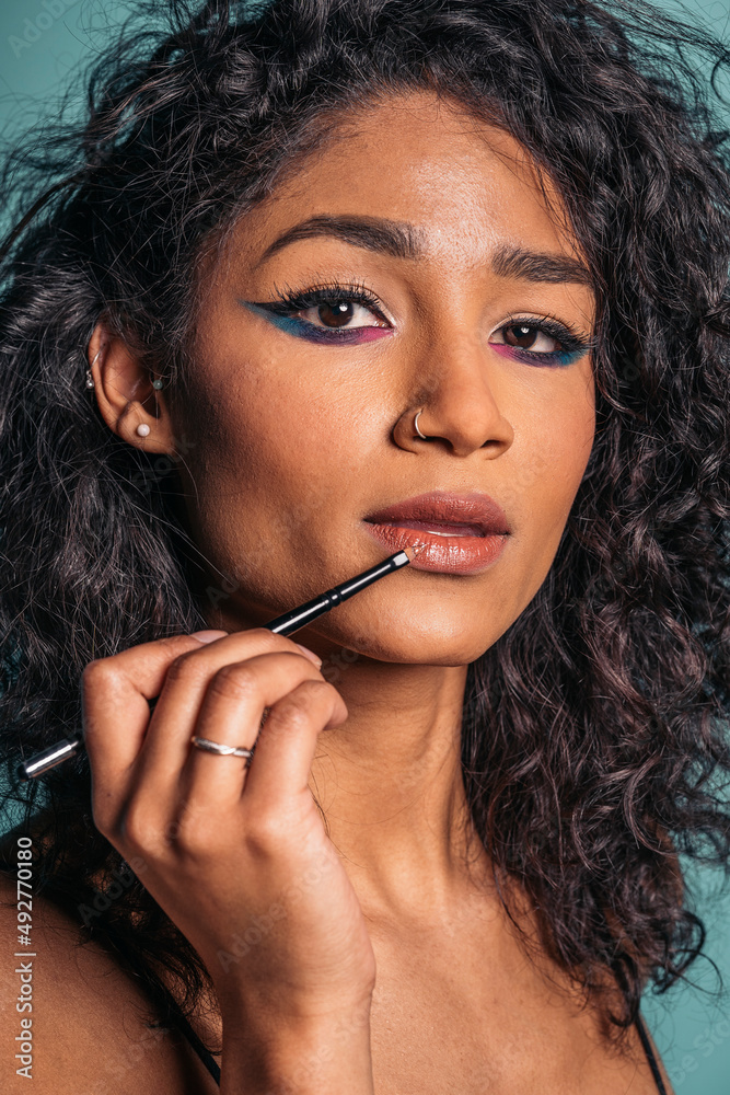 Woman with Make Up Closeup Woman with Make Up Closeup