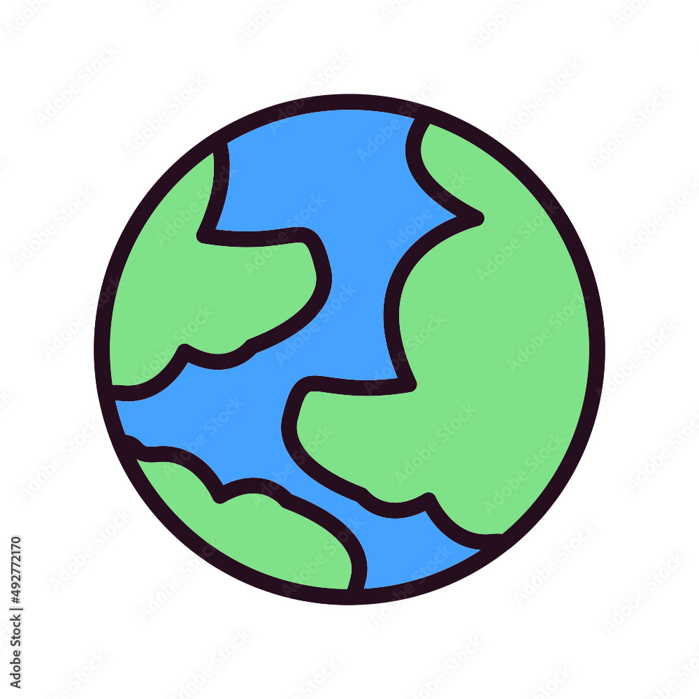 Earth Globe Icon Earth Globe Icon