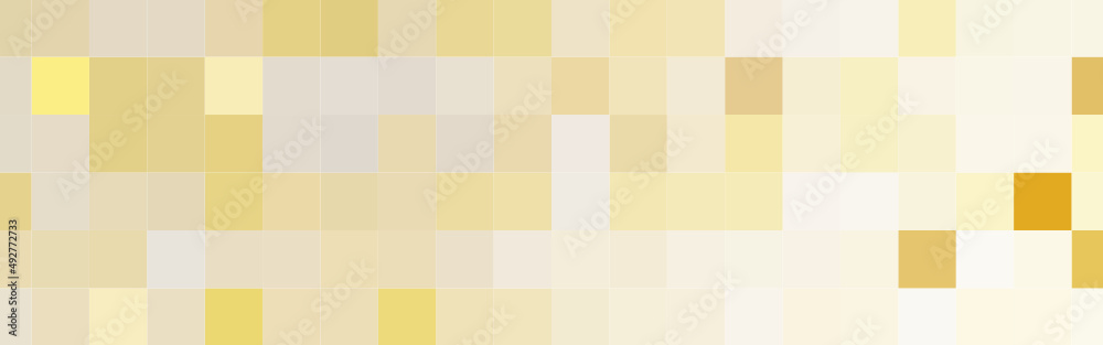 Gold and white square mosaic background. Vector illustration. Gold and white square mosaic background. Vector illustration.