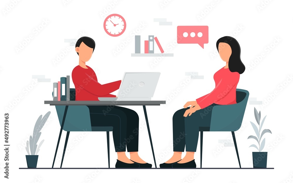 Job interview concept Job interview concept