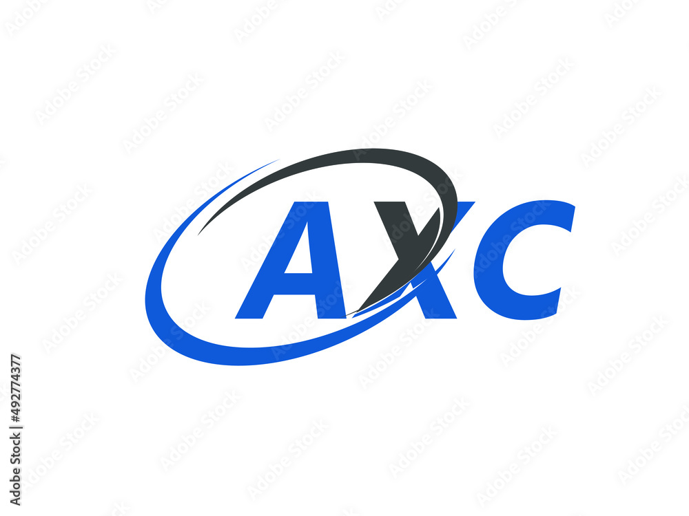 AXC letter creative modern elegant swoosh logo design AXC letter creative modern elegant swoosh logo design