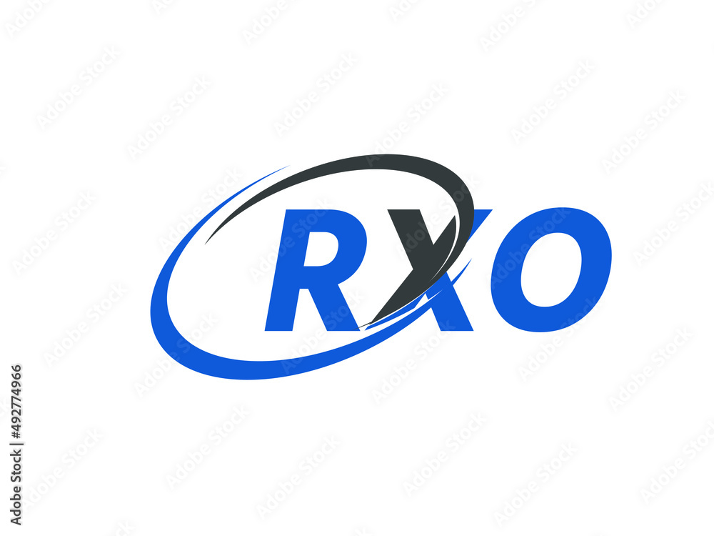 RXO letter creative modern elegant swoosh logo design RXO letter creative modern elegant swoosh logo design