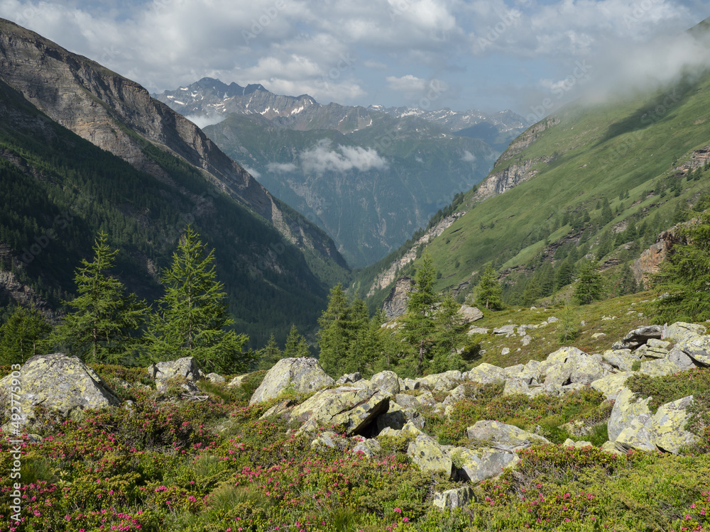 Mountain landscape of Austrian Alps near Heiligenblut