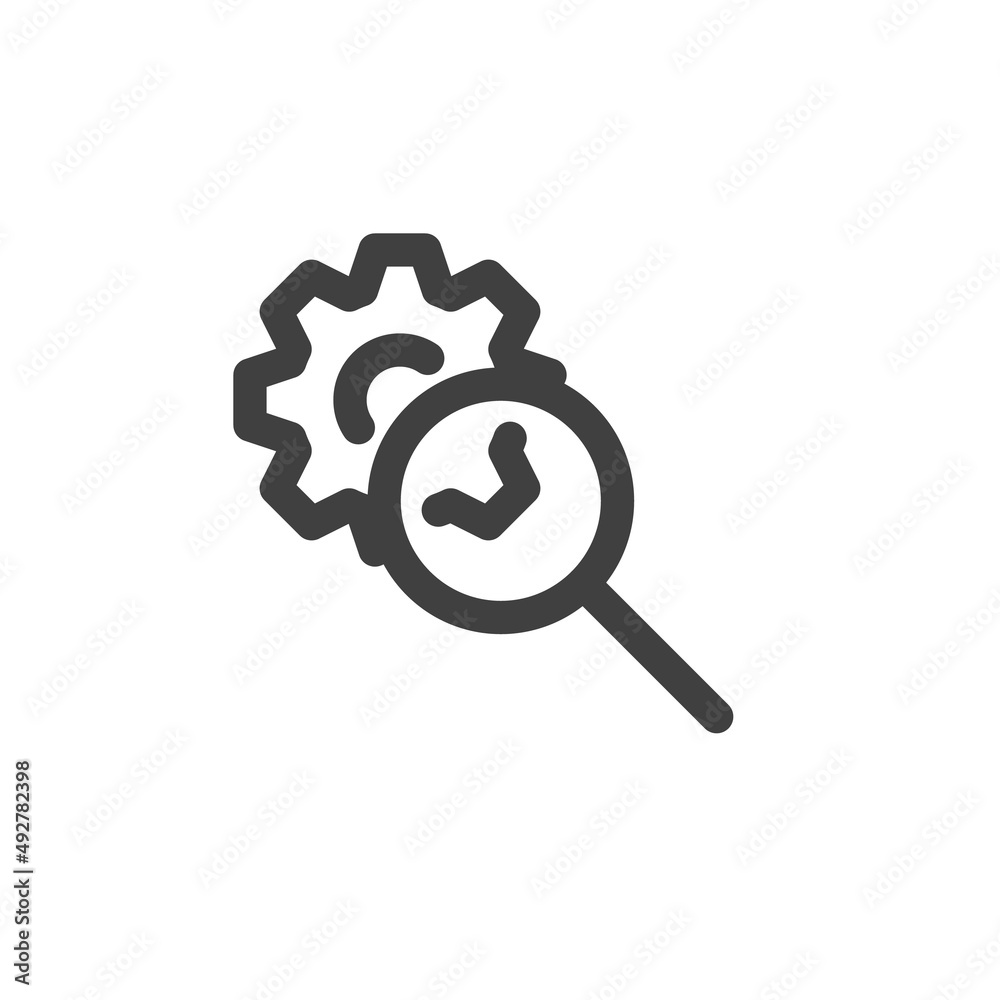 SEO, search engine optimization line icon SEO, search engine optimization line icon