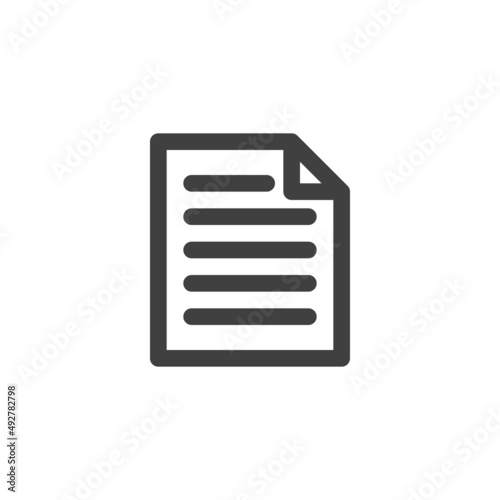 Text document line icon