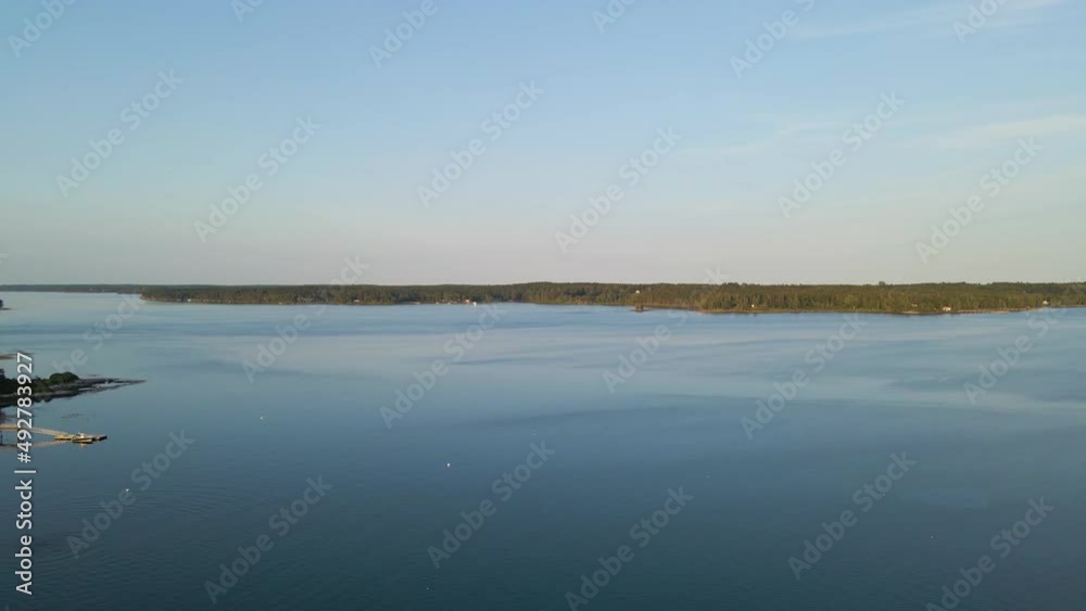 Coastal Maine (USA) in the Evening - Penobscot Bay | Aerial Panning View | Summer 2021 Coastal Maine (USA) in the Evening - Penobscot Bay | Aerial Panning View | Summer 2021