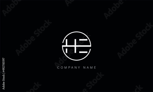 EH, HE, EH, Letters Logo Monogram