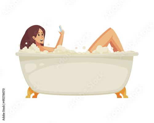 Bathroom Gadget Addiction Composition