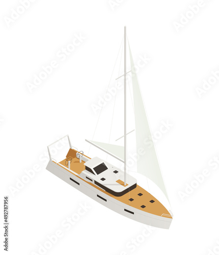 Sail Yacht Boat Composition