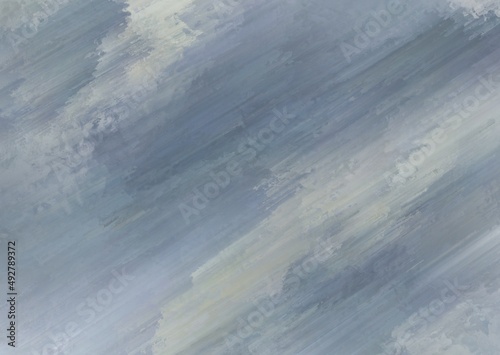 Blue and gray diagonal abstract paint moving texture background