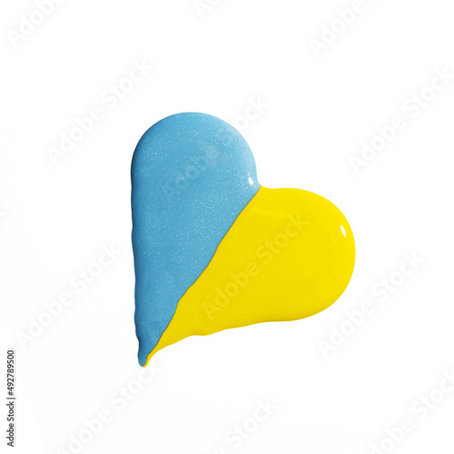 ukraina flaga barwy serce Ukraine flag 