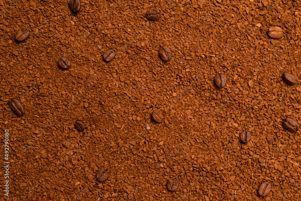 Instant coffee isolated on a background. Instant coffee isolated on a background.