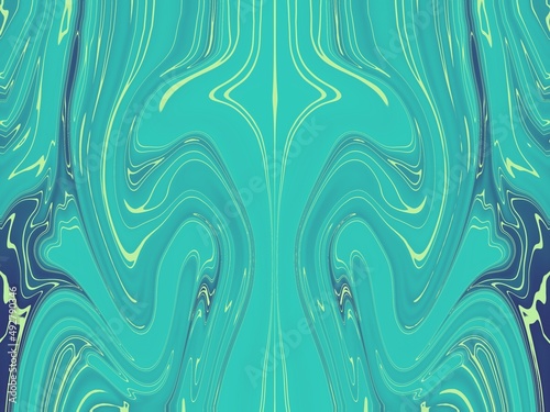 Abstract background: Green Liquid flow