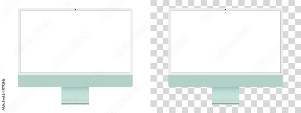 New iMac computer. iMac 2021 desktop Stock Vector | Adobe Stock