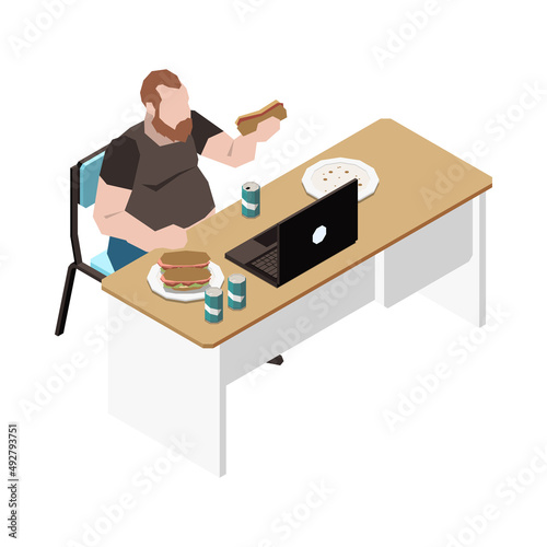 Sedentary Life Obesity Composition