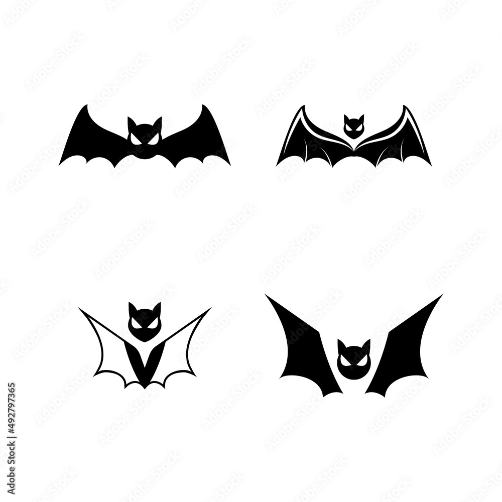 bat vector icon logo template bat vector icon logo template