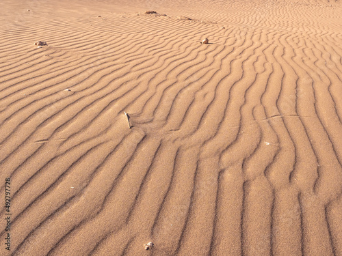 Fascinating color variations and textures of sand dunes and ripples in the Valley of the Moon (Valle de la Luna), San Pedro de Atacama, Chile