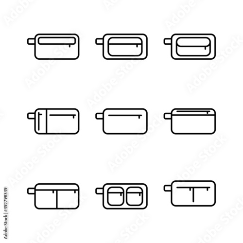 Accessory pouch bag, Vector illustration eps.10
