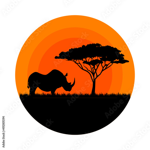Rhino safari logo