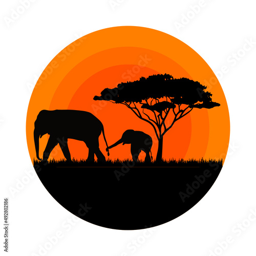 elephant safari logo © Rayan