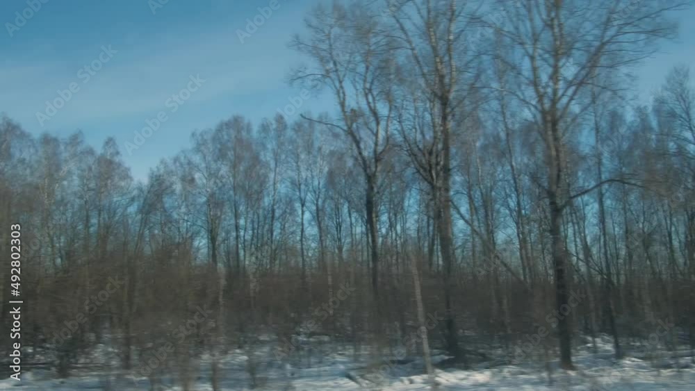 Beautiful natural views from the train window Beautiful natural views from the train window