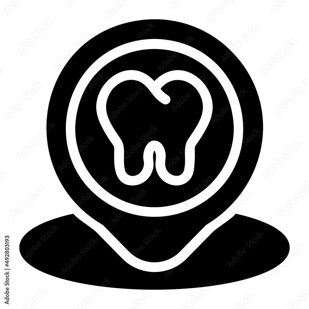 Dental care glyph icon Dental care glyph icon