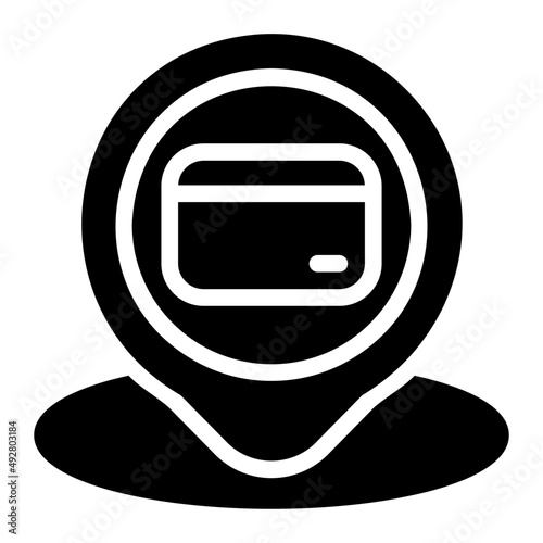 credit card glyph icon