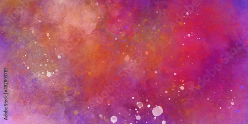 abstract background Dark pink abstract watercolor background with blots and splash with paper texture. Dark pink paper texture water color painted illustration. Abstract background with watercolor.