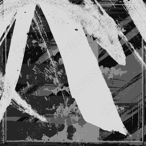 Black and white abstract grunge background
