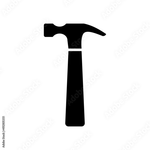 hammer tool construction icon vector