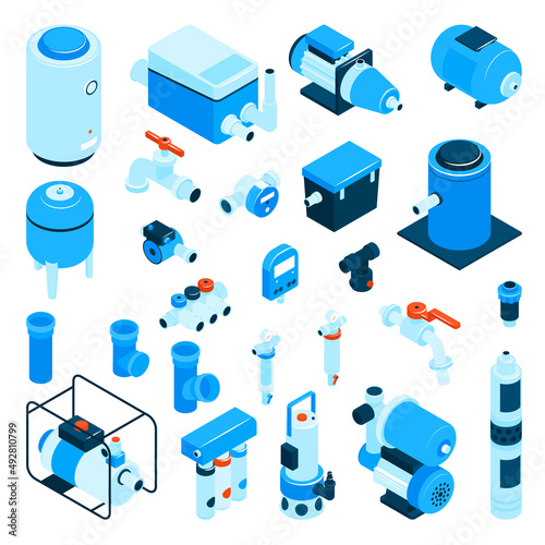 Pumps Machinery Equipment Set
