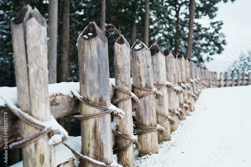 Konstfotografi 冬の山城、地方豪族の山砦