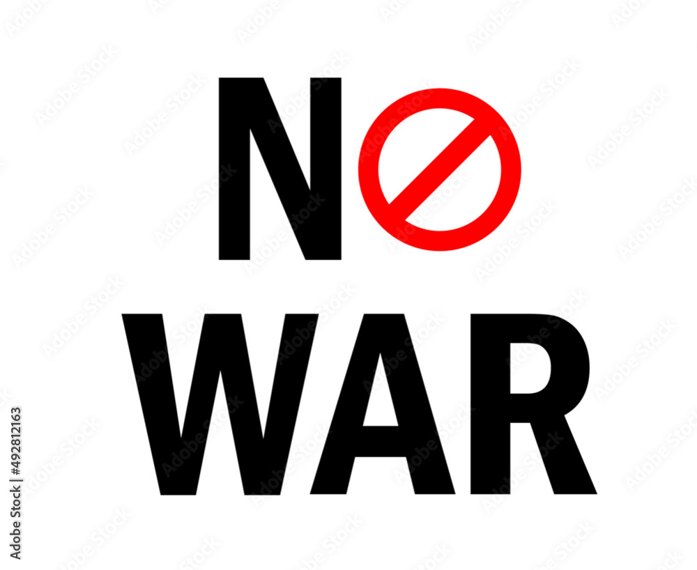 No War Icon Emblem Abstract Symbol Vector Illustration With White Background No War Icon Emblem Abstract Symbol Vector Illustration With White Background