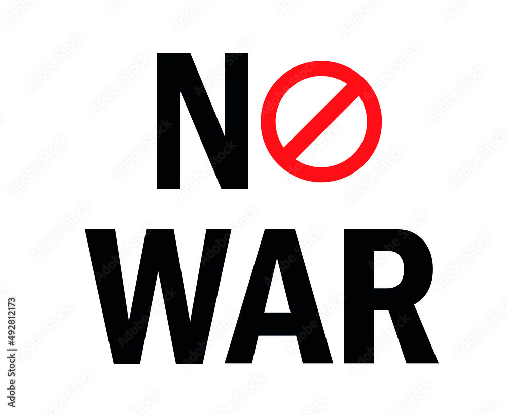 No War Icon Emblem Abstract Symbol Vector Illustration With White Background No War Icon Emblem Abstract Symbol Vector Illustration With White Background