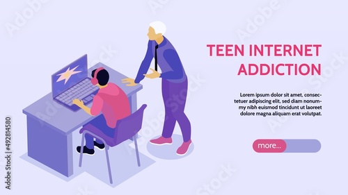 Teen Internet Addiction Banner